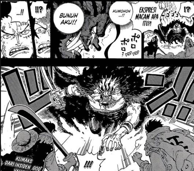Awal Duel Legendaris Roger dan Garp Melawan Rocks